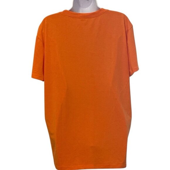 Womens Print T Shirt Black Don't Crack Size XXL Orange Black Short Sleeve - Picture 6 of 9